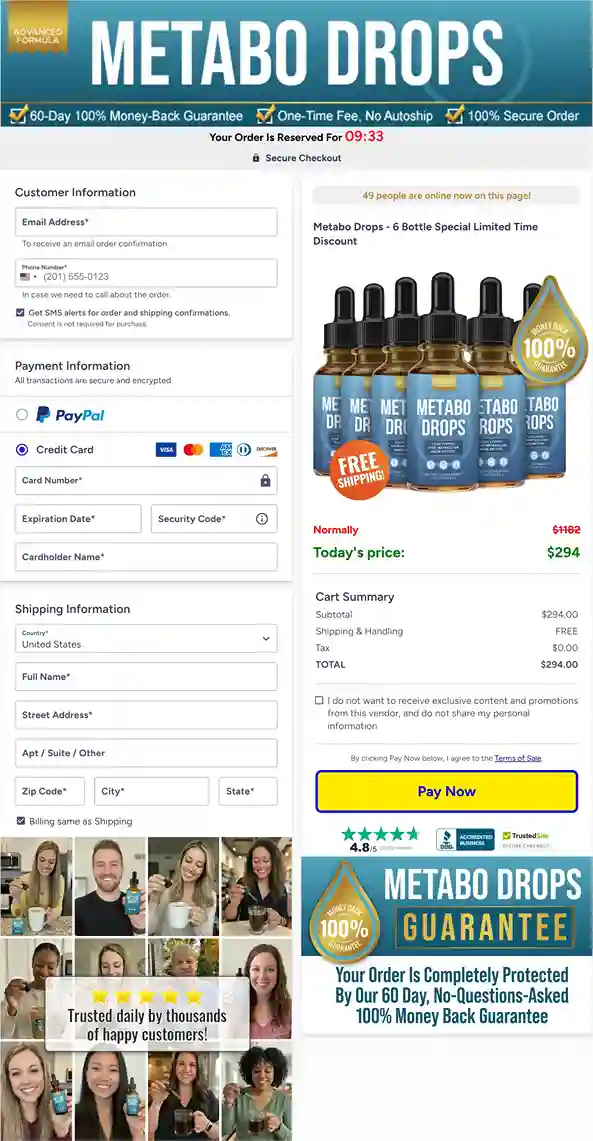 Metabo Drops Secure ClickBank Payment